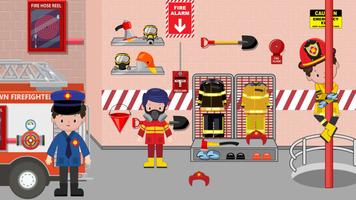 Pretend Play Fire Station Affiche