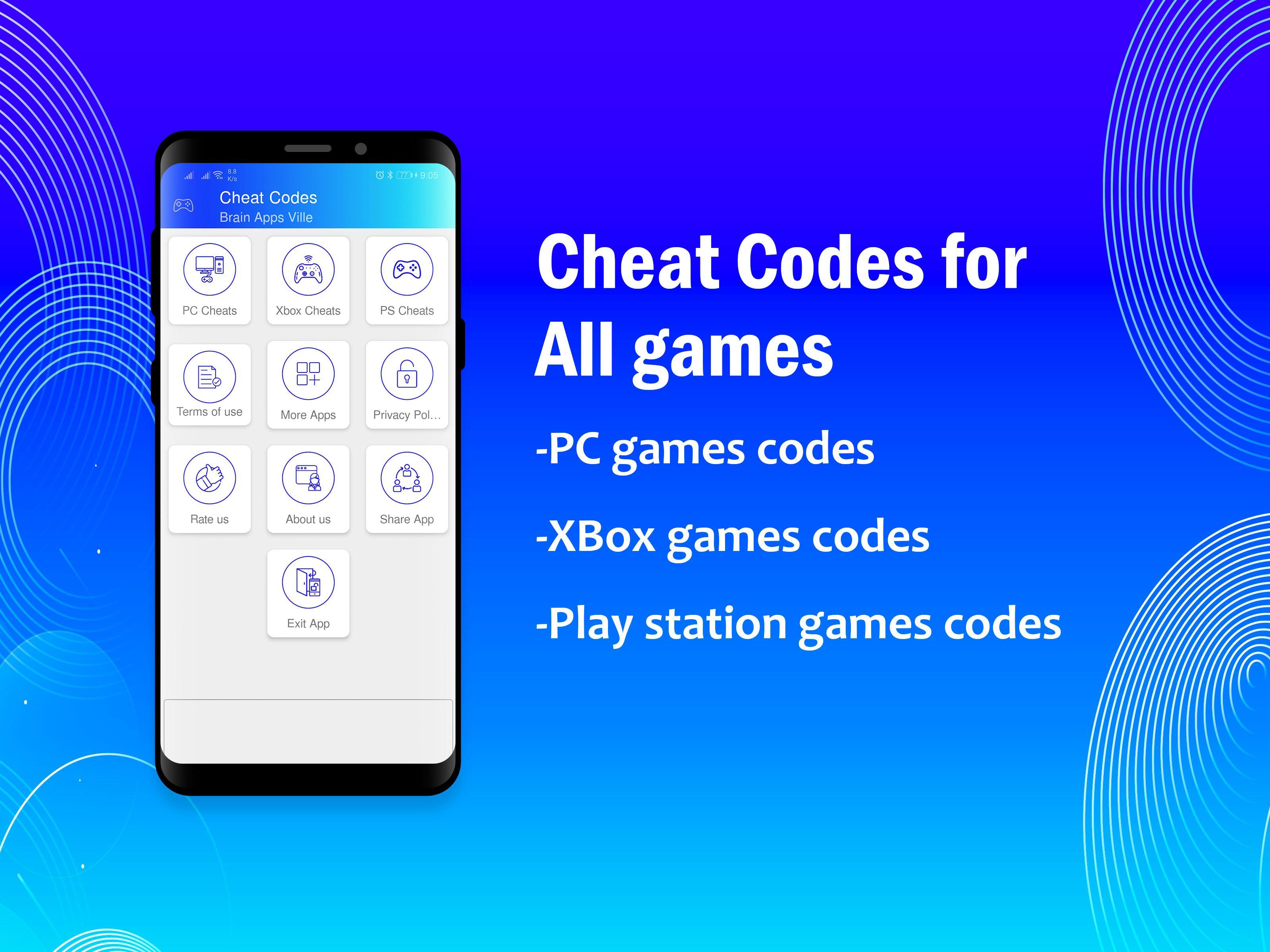 Cheats for games. Cheat codes. Android code. My games Cheats.