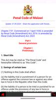 Penal Code of Malawi bài đăng