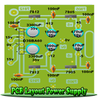 PCB lay-out voeding-icoon