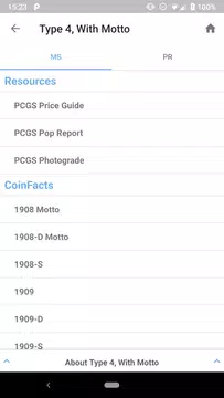 Screenshot 5 for PCGS CoinFacts - U.S. Coin Val