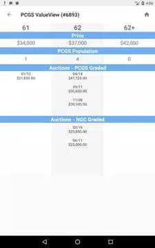 Screenshot 10 for PCGS CoinFacts - U.S. Coin Val