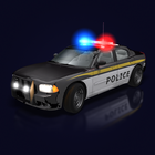 Police Car Light & Siren Simul icône