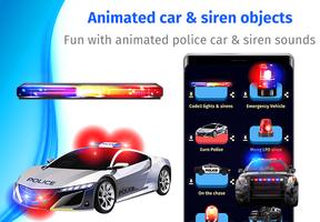 Police Car Light & Siren Simul capture d'écran 2