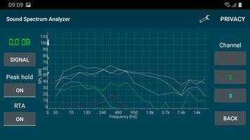 Analizador de espectro de soni captura de pantalla 2