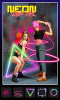 Neon Spiral Line Photo Editor screenshot 2