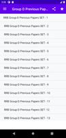 RRBGroup-D Previous Year Paper الملصق
