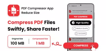 PDF圧縮 - PDFサイズを縮小: リサイズ