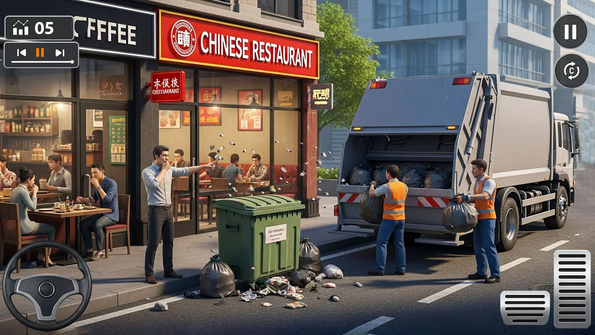 City Garbage Trash Truck Game