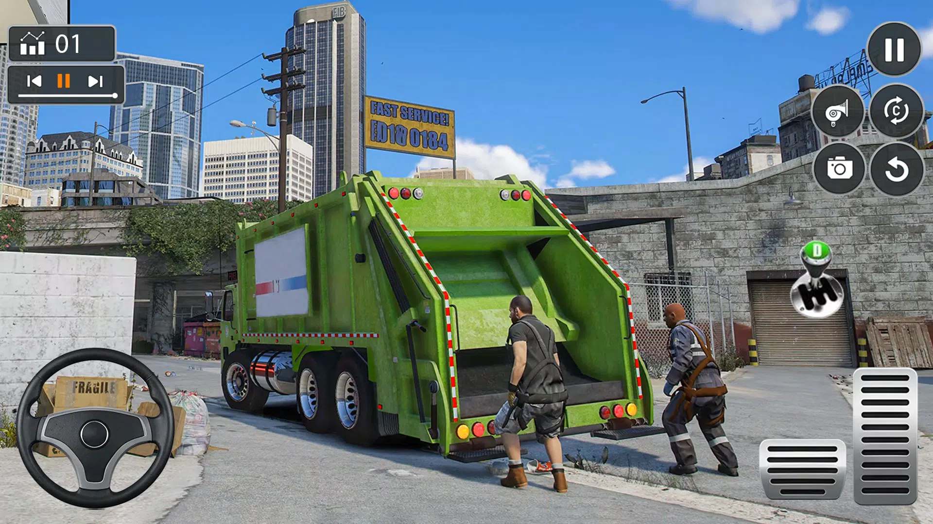 City Garbage Trash Truck Game