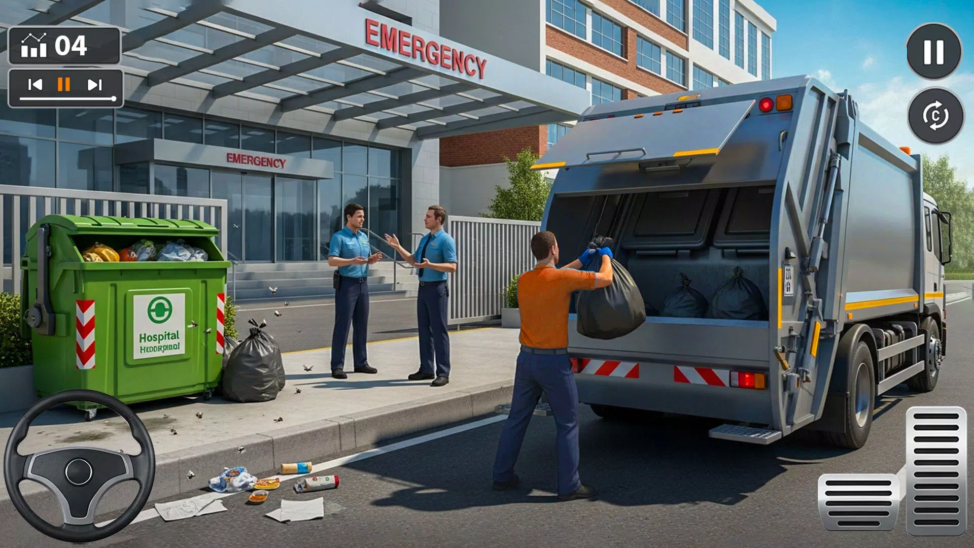 City Garbage Trash Truck Game