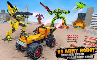 US Army Robot Monster Truck Transformation Games 截图 3
