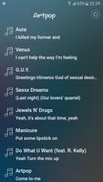 Lady GaGa Lyrics تصوير الشاشة 1