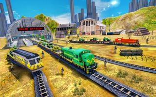 Real Army Mission Train Transport Tank Games 2021 Ekran Görüntüsü 1
