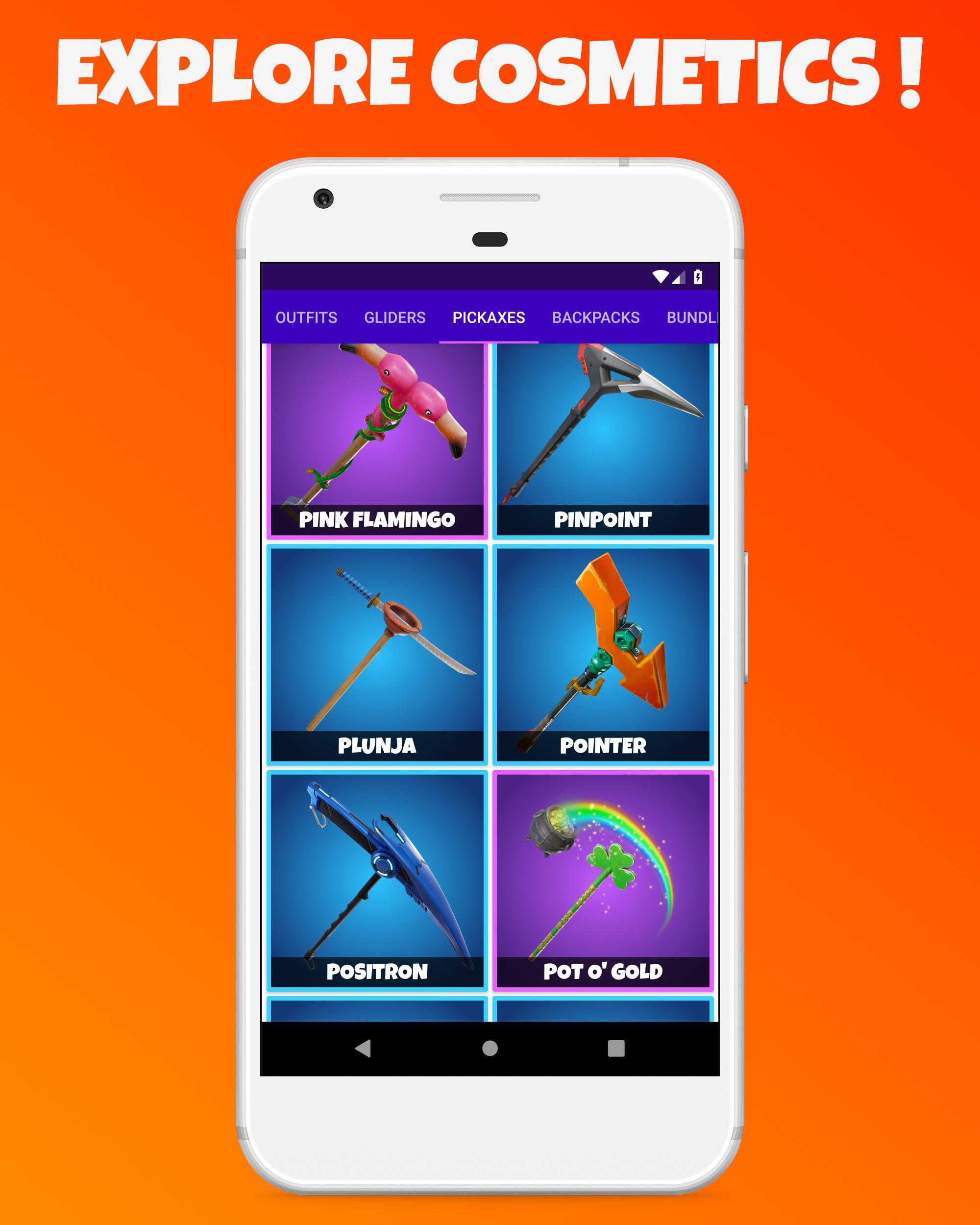 Tracker For Fortnite Weapons Skins For Android Apk Download - roblox flamingo tracker