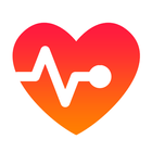 Mesure de fréquence cardiaque icône