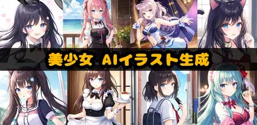AIイラスト画像生成 - アニメ美少女