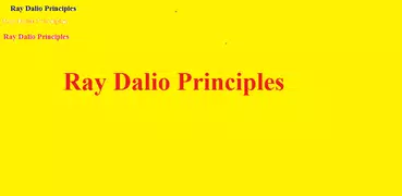 principles book