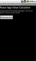 Peace App Value Calculator скриншот 3