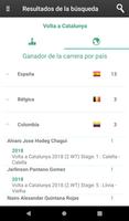 Carretera Ciclismo Resultados captura de pantalla 3
