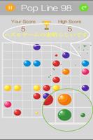 カラーライン のパズルゲーム『 POP LINES 98 』 ポスター