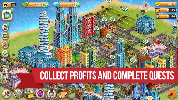 Village Island City Simulation