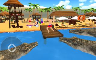 Hungry  Alligator Hunting : Alligator Games captura de pantalla 2
