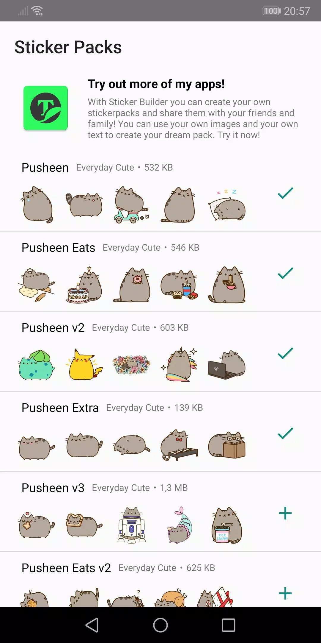 Pusheen: Cat WAStickerApp APK for Android Download