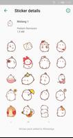 Molang WAStickerApp by PedRam captura de pantalla 1