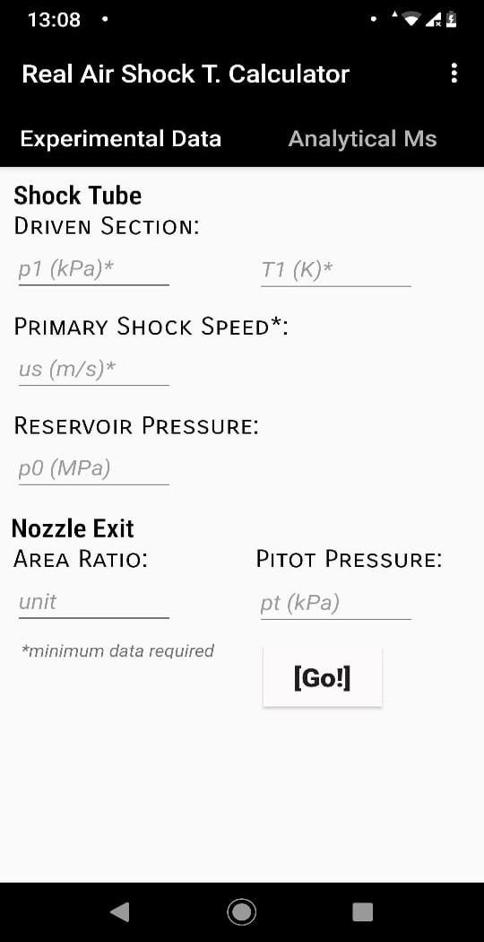 Shock Tube and Tunnel Calculator APK for Android Download