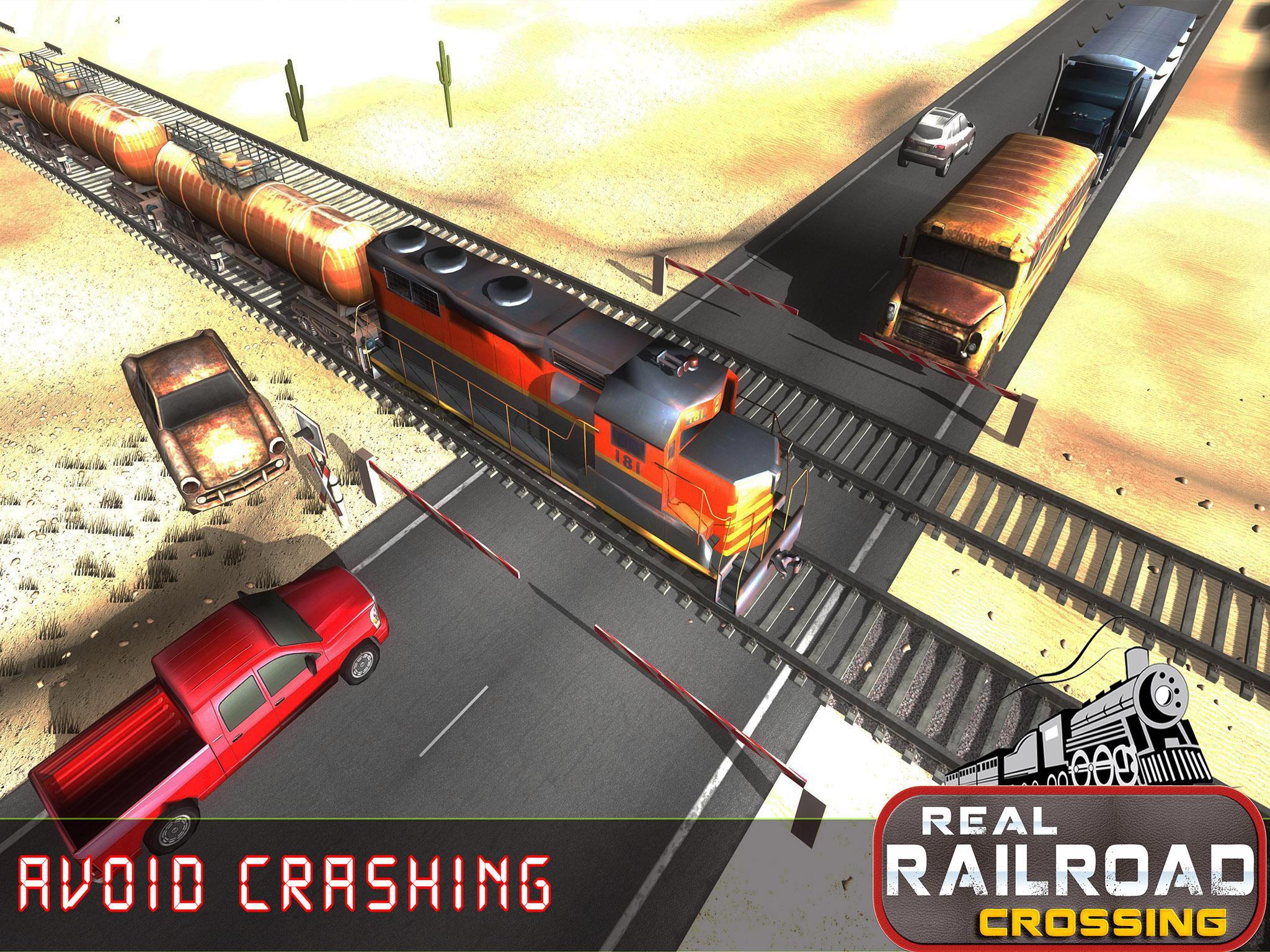 Real Railroad Train Crossing Free Train Games For Android Apk Download - train game roblox