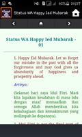 برنامه‌نما Status WA Happy Ied Mubarak عکس از صفحه