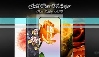 Gold Rose Wallpaper HD capture d'écran 2