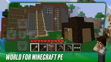 World for Minecraft PE 포스터