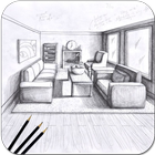 Pencil Drawing Perspective-icoon