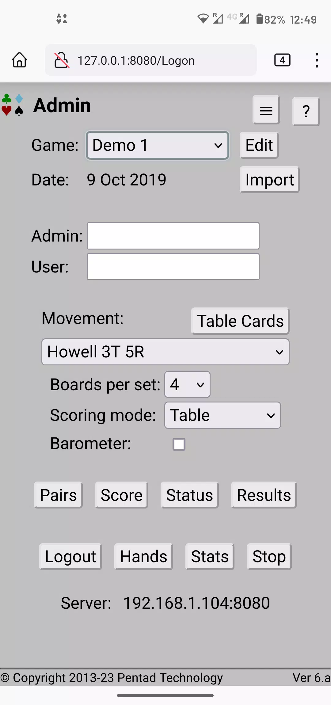 Bridge Scorer