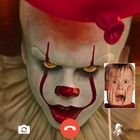 scary clown fake video call icône