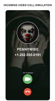 scary clown fake video call Affiche