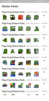 Pepe Stickers screenshot 1