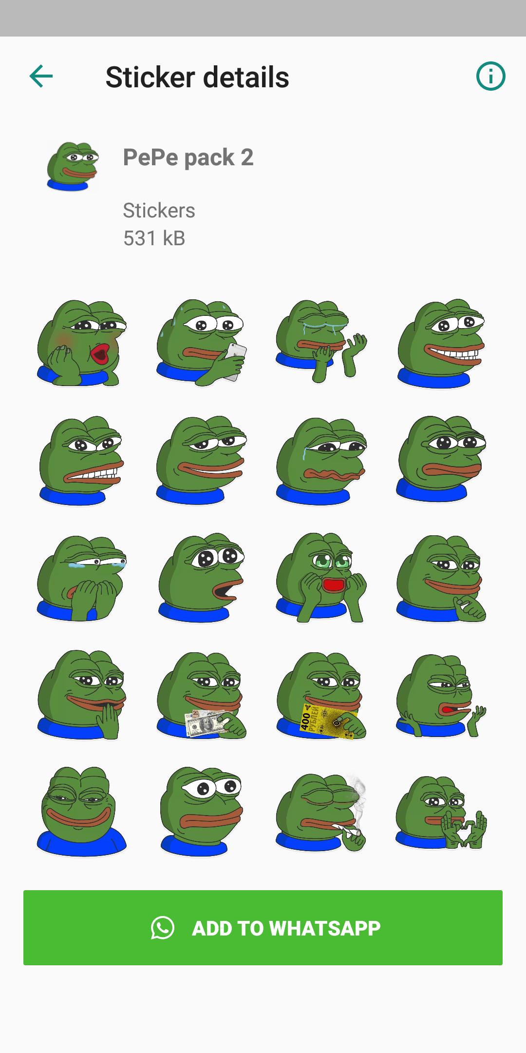 New Stickers Pepe For Whatsapp For Android Apk Download