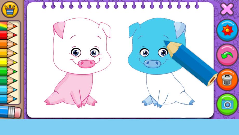 Libro Para Colorear Para Piggy For Android Apk Download