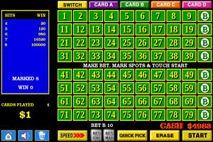 Four 4 Card Keno - Huge Bets screenshot 1