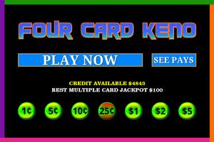 برنامه‌نما Four 4 Card Keno - Huge Bets عکس از صفحه