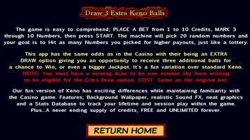 برنامه‌نما Draw 3 Extra Keno Balls عکس از صفحه