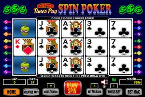 Super Times Pay Spin Poker capture d'écran 2