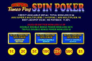 Super Times Pay Spin Poker capture d'écran 3