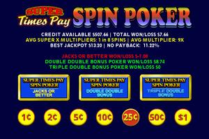 Super Times Pay Spin Poker screenshot 3