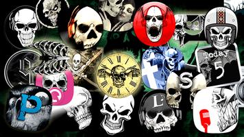 Skull theme الملصق