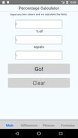 Percentage Calculator โปสเตอร์