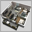 3D-huisarchitectuurplanning